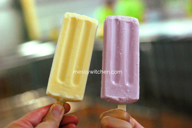 Kem Que Đậu Xanh (Green Beans Ice-Cream Stick) & Kem Que Khoai Môn (Taro Ice-Cream Stick) @ Kem Tràng Tiền, Hoan Kiem, Hanoi